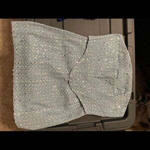 Sparkling Denim Two Piece Set